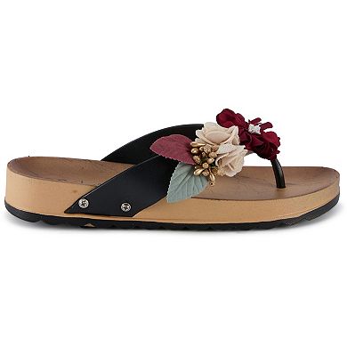 Henry Ferrera By Charming Lady Women's Floral Sandals