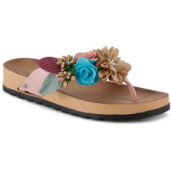 Henry Ferrera By Charming Lady Women's Floral Sandals