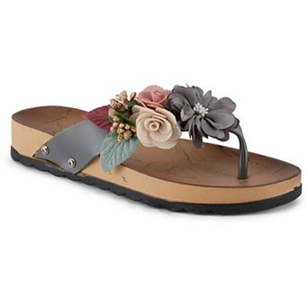 Henry Ferrera By Charming Lady Women's Floral Sandals