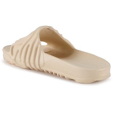 Henry Ferrera By Charming Lady Women's Wavy Slide Sandals
