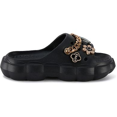 Henry Ferrera By Charming Lady Women's Scallop Charm Sandals