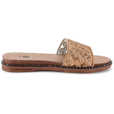 Henry Ferrera By Charming Lady Women's Rhinestone Sandals