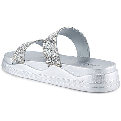 Henry Ferrera By Charming Lady Women's Rhinestone Glitter Sandals