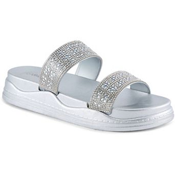 Henry Ferrera By Charming Lady Women's Rhinestone Glitter Sandals