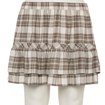 Juniors' Plus Size SO® Mini Ruffle Skirt
