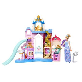 Disney Princess Cinderella Pet Palace with Doll, 2 Animal Friends & Accessories