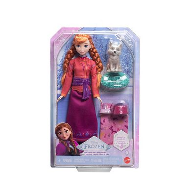 Disney Princess Anna Fashion Doll & Wolf Cub Figure with 4 Accessories