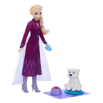 Disney Princess Elsa Fashion Doll & Polar Bear Cub with 4 Accessories