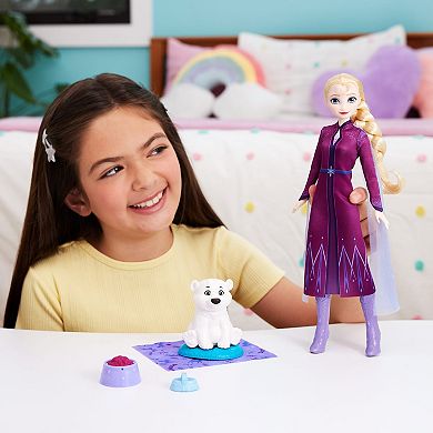 Disney Princess Elsa Fashion Doll & Polar Bear Cub with 4 Accessories