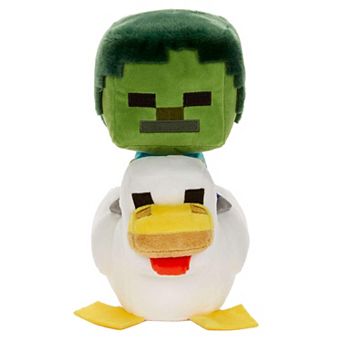 Mattel Minecraft Plush Zombie Chicken Jockey Toy, 8-inch Soft Doll