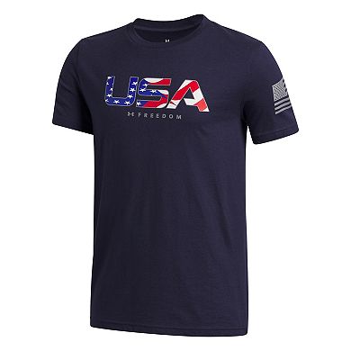 Boys Under Armour Freedom Chest Flag Graphic Tee
