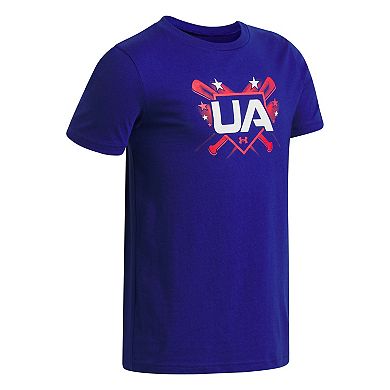 Boys Under Armour Baseball Americana Short Sleeve Graphic Tee
