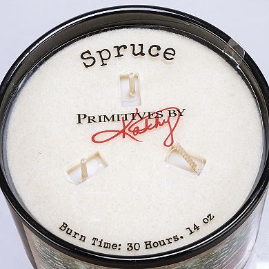 By Kathy Decorative Red Truck Design Spruce Jar Candle