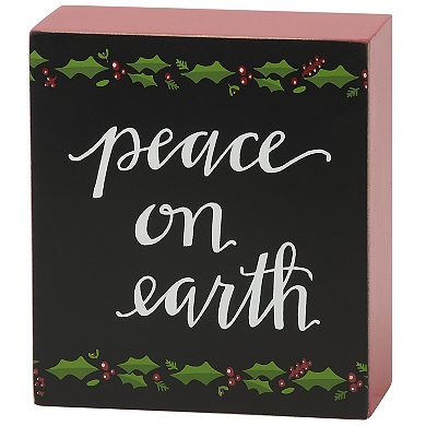 By Kathy Joy Box Sign Evergreen Candle Set