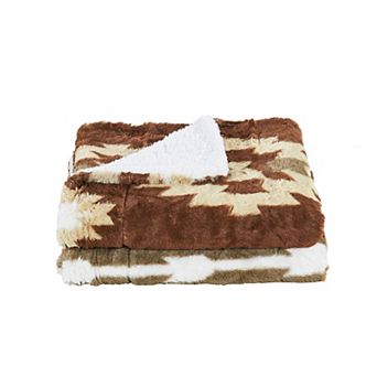 Home Soft Things Southwest Sherpa Throw Blanket