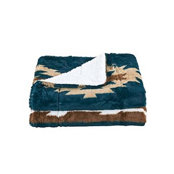 Home Soft Things Southwest Sherpa Throw Blanket