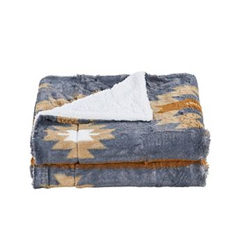 Home Soft Things Southwest Sherpa Throw Blanket