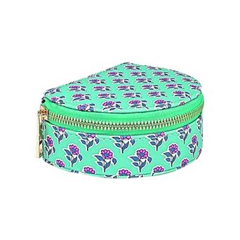 Ditzy Print Blue Jewelry Case