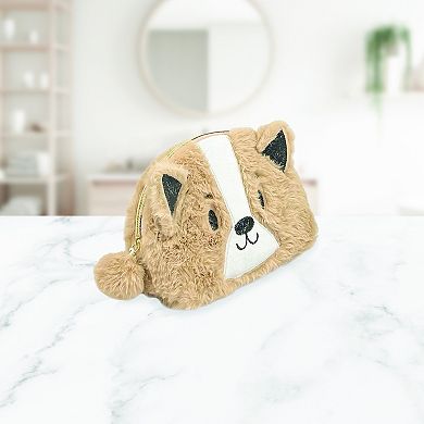 Fluffy Dog Cosmetic Bag