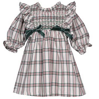 Baby & Toddler Bonnie Jean Plaid Smocking Dress