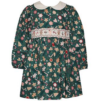 Baby & Toddler Bonnie Jean Gingerbread Smocking Dress