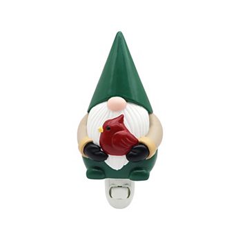 St. Nicholas Square® Gnome Night Light with Cardinal Design