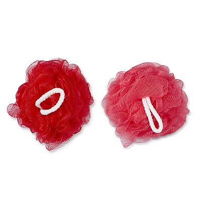 Core Bamboo Jumbo Mesh Poufs 2-pk. Pouf Set