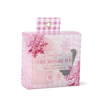 Core Bamboo Face Massage Duo 2 pc Silicone Ice Roller & Jade Gua Sha Tool Set