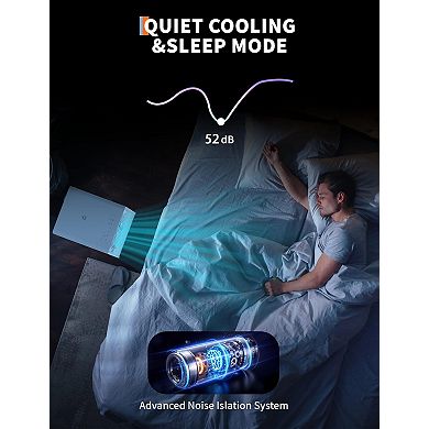 12,000 BTU Drainage-Free Portable AC, 3-in-1 for Bedroom 190-250 Sq.Ft with Remote & Window Kit