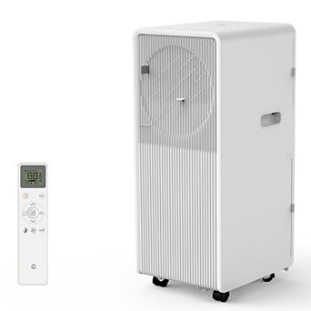 8,000 BTU Portable AC, 3-in-1 Quiet Cooling Unit with Remote for 350 Sq.Ft, White