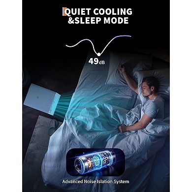 10,000 BTU Drainage-Free Portable AC, 3-in-1 for Bedroom 160-215 Sq.Ft with Remote & Window Kit