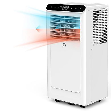 10,000 BTU Portable AC, 4-in-1 Cooling, Heater, Fan & Dehumidifier with Remote for 450 Sq.Ft Rooms