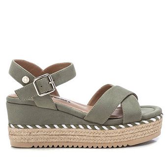 Women's Suede Wedge Sandals By XTI, Green 17058701