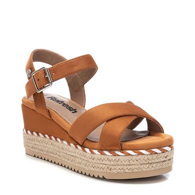 Women's Soft Suede Wedge Sandals By Xti 170587