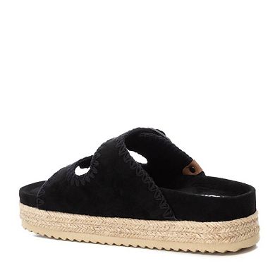 Women's Suede Flat Sandals By XTI 171950