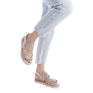 Women's Double Strap Flat Sandals By XTI 143948