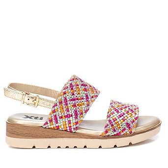 Women's Double Strap Flat Sandals By XTI 143948