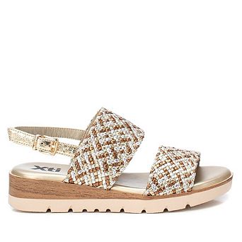 Women's Double Strap Flat Sandals By XTI 143948
