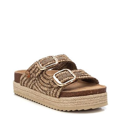 Women's Footbed Jute Wrapped Platform Sandals By Xti 172720