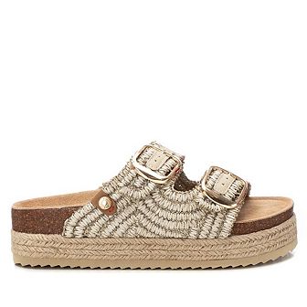 Women's Footbed Jute Wrapped Platform Sandals By Xti 172720