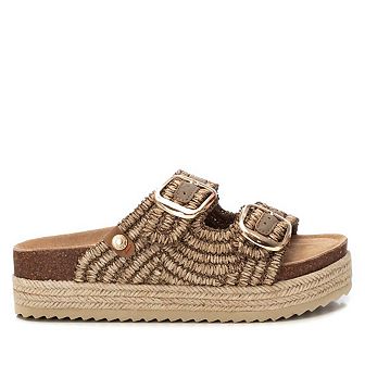 Women's Footbed Jute Wrapped Platform Sandals By Xti 172720
