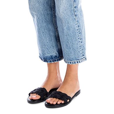 Women's Braided Flat Sandals By XTI 141445