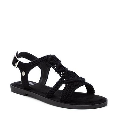 Women's Braided Strap Flat Sandals By XTI, Black 14127306