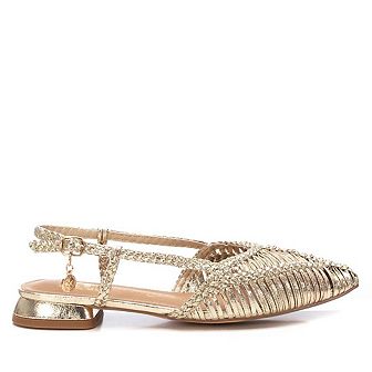 Women's Braided Slingback Flats By XTI 144015