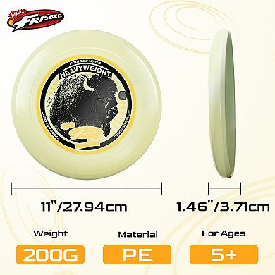 Wham-O Frisbee Heavyweight 200g, 11 Inch Long Distance and Durable Disc, 2 PACK