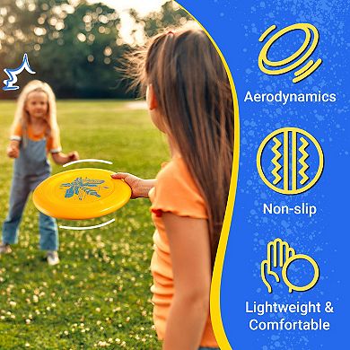 Wham-O Frisbee Go Flying Disc, 9 Inch Lightweight Toy for Beginners Outdoor, 70g - 2 Pack