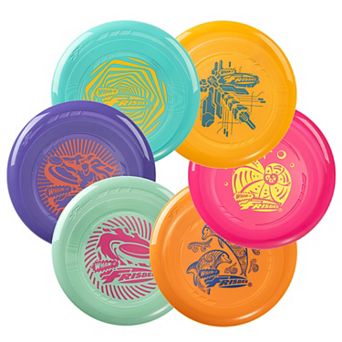 Wham-O Frisbee Go Flying Disc, 9 Inch Lightweight Toy for Beginners Outdoor, 70g - 6 Pack