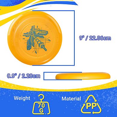 Wham-O Frisbee Go Flying Disc, 9 Inch Lightweight Toy for Beginners Outdoor, 70g - 6 Pack