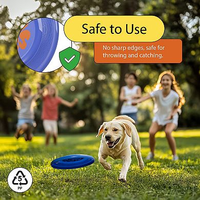 Wham-O Frisbee Fastback Flying Disc, 9.35" Dog-friendly Lightweight Toy, 100g - 4 Pack