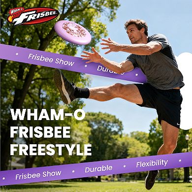 Wham-O Frisbee Freestyle Disc 160g, 10.5 Inch, for Outdoor and Family Fun, 2 PACK